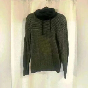 Women’s Green Striped Express Sweater